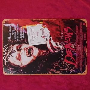 Metal signs HOME decor Fun gift idea 8×12 ready to hang HORROR MOVIES DEAMONS
